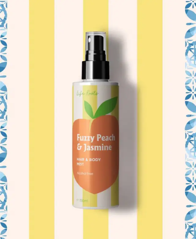 Life Roots Fuzzy Peach & Jasmine Hair & Body Mist Ελαφρύ Αρωματικό για Μαλλιά & Σώμα 150ml 2