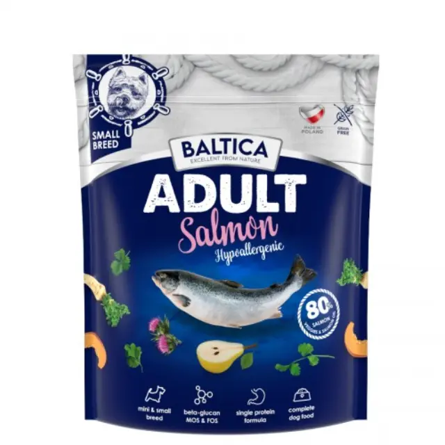 BALTICA Excellent Hypoallergenic Adult Small breeds Salmon - dry dog food - 1kg