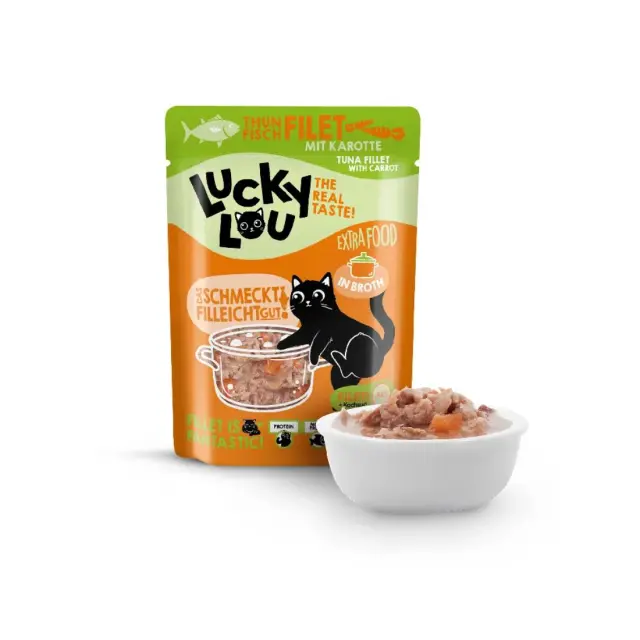 Lucky Lou ExtraFood Φιλέτο Τόνου με Καρότο (Σε Ζωμό) Φακελάκι 70gr 2