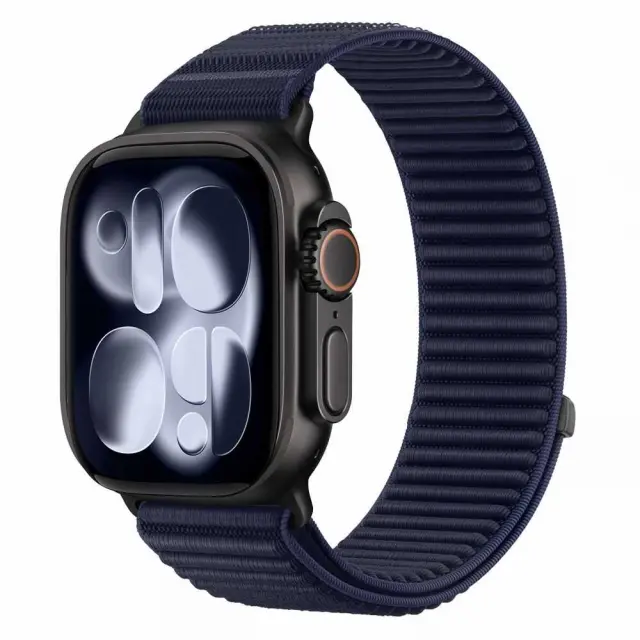 Tech-protect Nylonloop Apple Watch 8 / 9 / 10 / 11 / 12 / Se / Ultra (44 / 45 / 46 / 49 Mm) Navy Blue