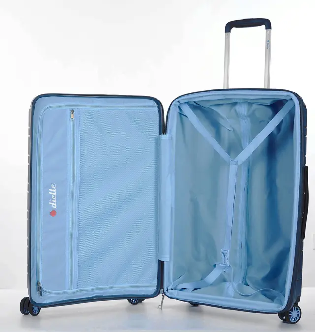 Βαλίτσα σκληρή Μεσαία DIELLE 100/60 66x44x28/31 cm Μπλε 2