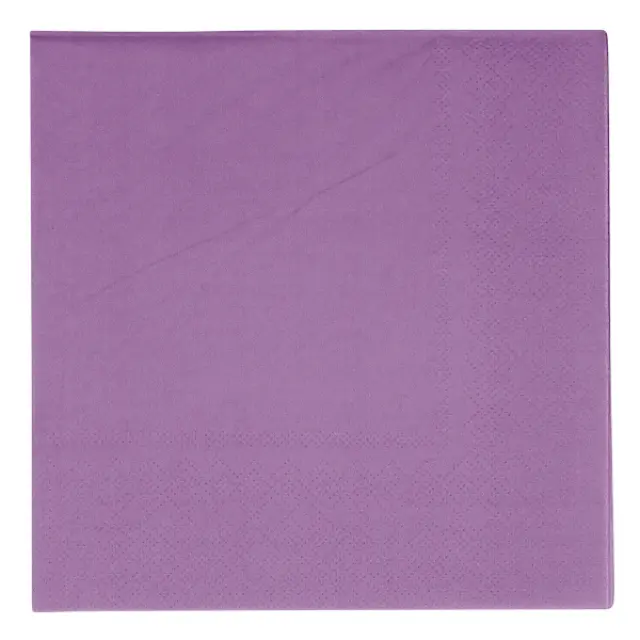 Χαρτοπετσέτες φαγητού 3φύλλες Vert Decor 33x33cm Dark Purple - Μωβ /20 τεμ