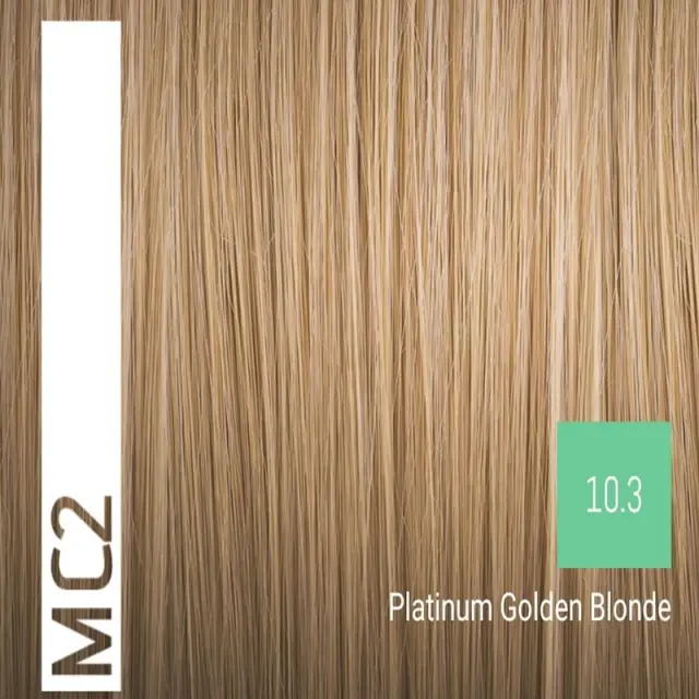 Sensus MC2 Permanent Hair Color 10.3 Platinum Golden Blonde 100ml - (μόνιμη βαφή χωρίς αμμωνία πλατινέ ξανθό ντορέ) 2