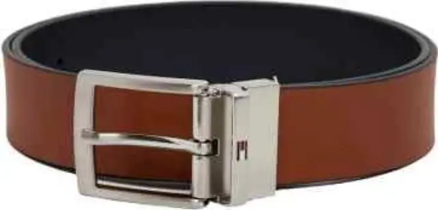Tommy Hilfiger Ανδρική Μεσαία Ζώνη Διπλής Όψης Adan Rev 3.5 Pebble Μπλε/Καφέ 85cm 2