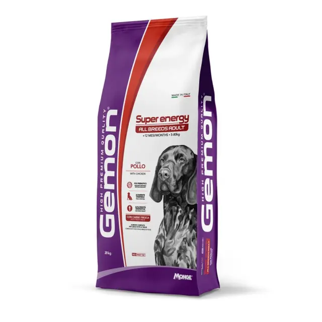 Gemon Adult Super Energy All Breeds Ξηρά Τροφή Σκύλου με Κοτόπουλο 20kg