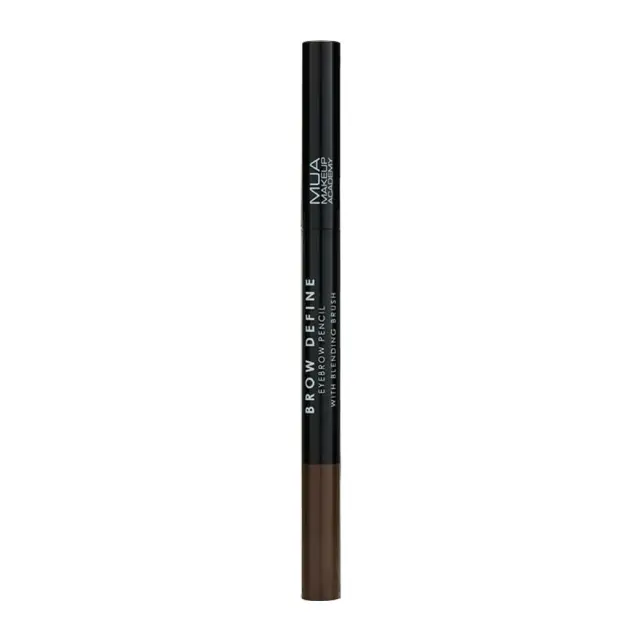 MUA Brow Define Eyebrow Pencil With Blending Brush Μολύβι για Φρύδια Dark Brown 2
