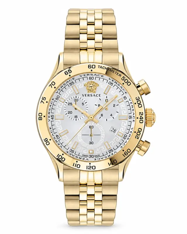 Versace Hellenyium Chrono VE2U01124 – Χρυσός χαρακτήρας με Swiss Made ακρίβεια - One Size