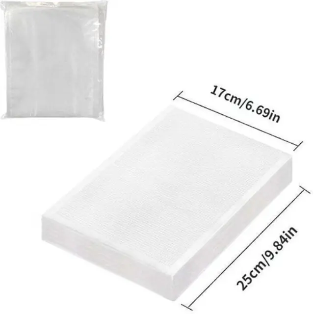 Σαγρέ Σακούλες για Συσκευές Vacuum 250x170mm 100τμχ 002468