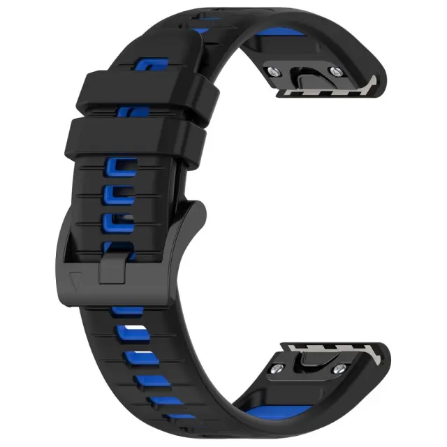 Dual Colour Λουράκι για Fenix 5s/6s/6s/7s Pro/8/9 (43mm)-Black/Blue OEM