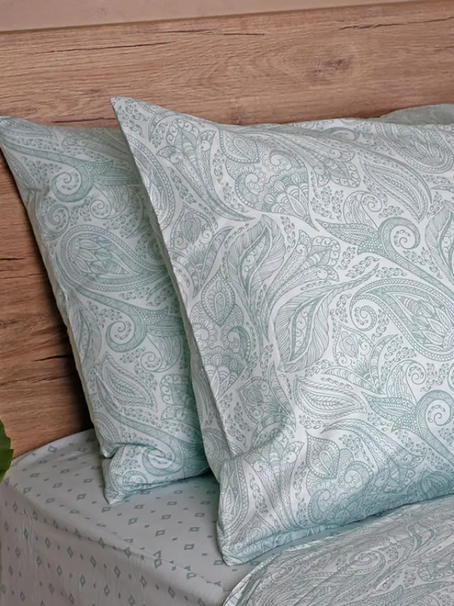 Σετ Σεντόνια Cotton Feelings 2040 Aqua King Size (260x270) Sunshine 3