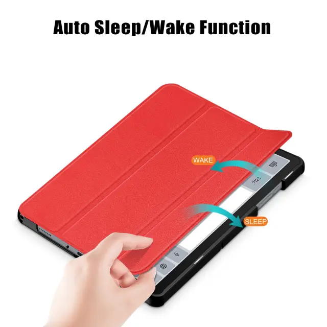 Smart Flip Cover Θήκη για Galaxy Tab A9 Plus/A11 Plus-Red OEM 3
