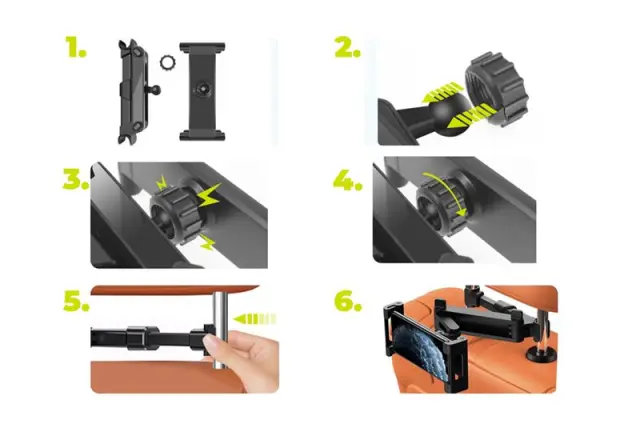 Mobile Origin Tablet Car Holder with Stretchable Arm CA7 2