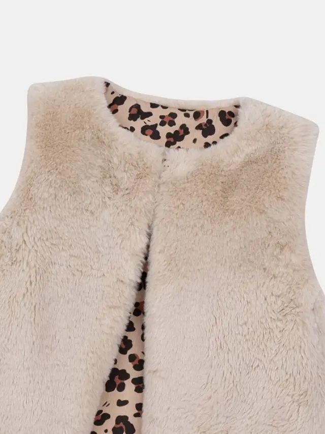 Παιδικό Γιλέκο για Κορίτσια Fluffy Fur ΜΠΕΖ 3