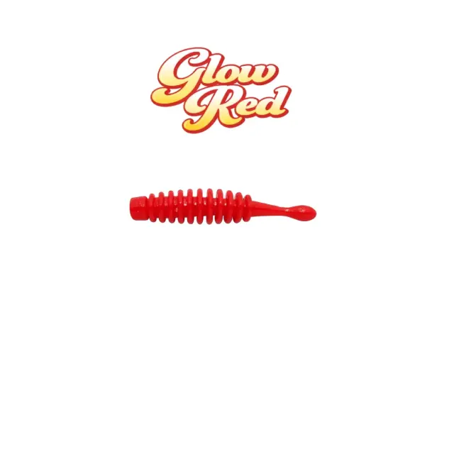 Plankton 30 mm – LRF Silicone Feed (12 τεμάχια) - Τεχνητό Δόλωμα - Glow Red