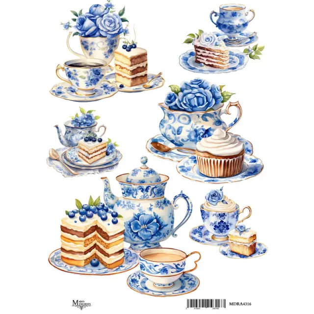 Ριζόχαρτο Maja's Memories, 22.5x32cm, Tea time, MDRA4316