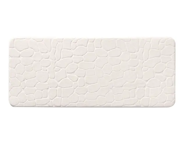 Πατάκι Μπάνιου Ricochet Douceur d'intérieur με memory foam και διαστάσεις 50x120cm - White 1802103 2