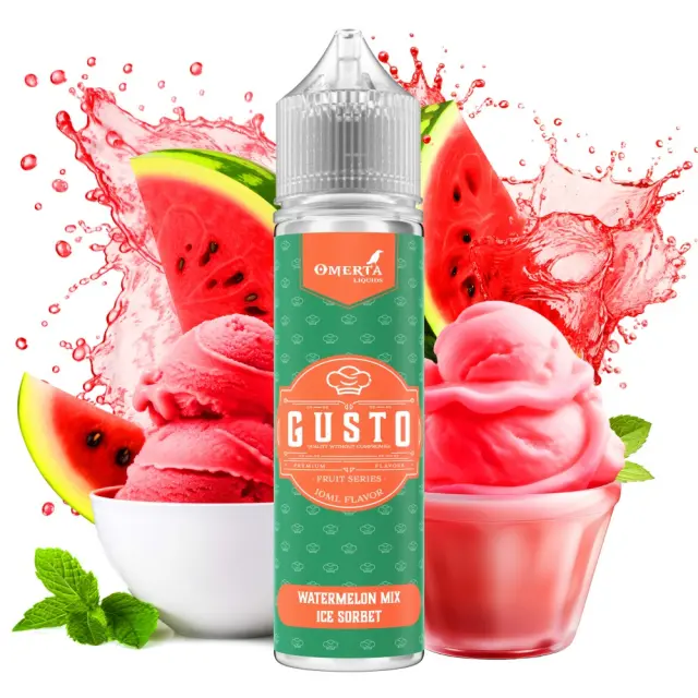 Watermelon Mix Ice Sorbet 10ml (60ml) - Gusto by Omerta