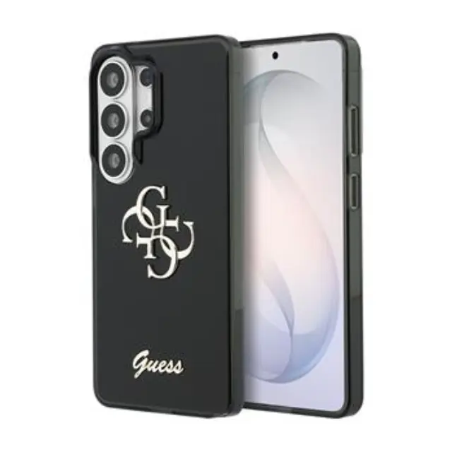 Guess IML 4G Script Metal Logo Case for Samsung Galaxy 26 Ultra Black
