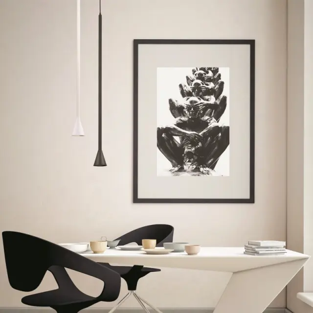 ΚΡΕΜΑΣΤΟ Φ/Σ 1ΧGU10 CLOUZOT ΜΑΥΡΟ ΜΕΤ/ΚΟ IP20 D7,5XD10XH190CM / YL22801PBK 2