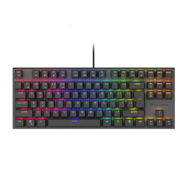 Genesis Gaming Keyboard Thor 303 Tkl Black US Mechanical RGB, Silent Switch, Hot Swap (NKG-1881) (GNSNKG-1881)