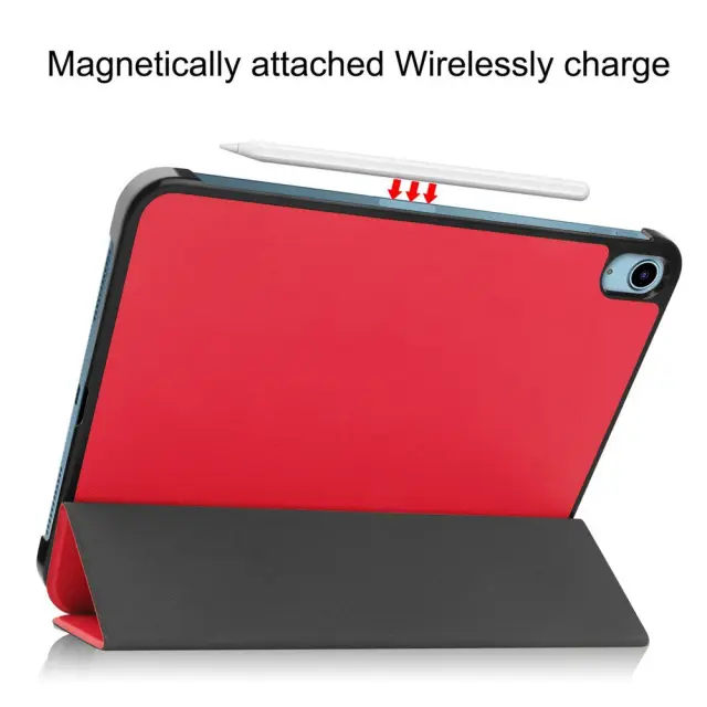 Flip Cover Θήκη για iPad 10.9"/ iPad 11 2025-Red OEM 3