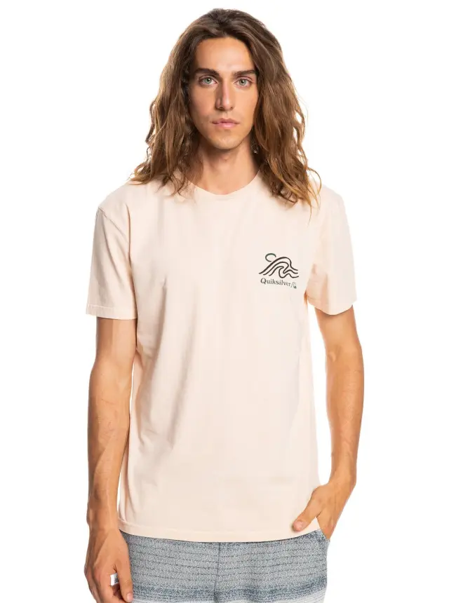 QUIKSILVER SLOW MOVER SS ΑΝΔΡΙΚΗ ΜΠΛΟΥΖΑ CREAM 3