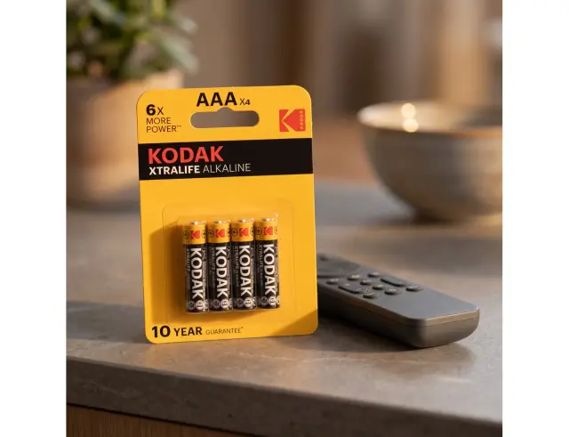 Αλκαλικές μπαταρίες Kodak XTRALIFE - AAA - 1.5V - 4 τεμάχια1008887