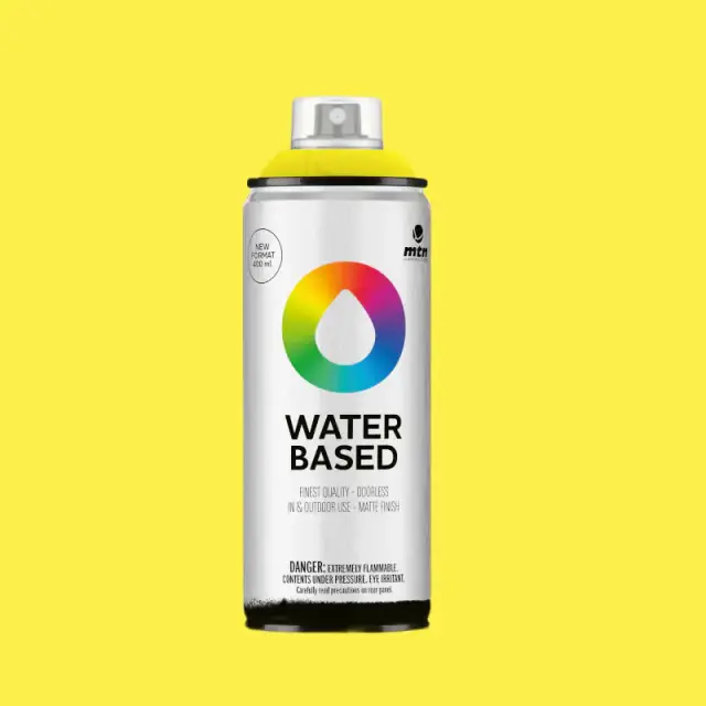 MTN Waterbased Spray Paint 400ml WB4 Fluorescent Yellow