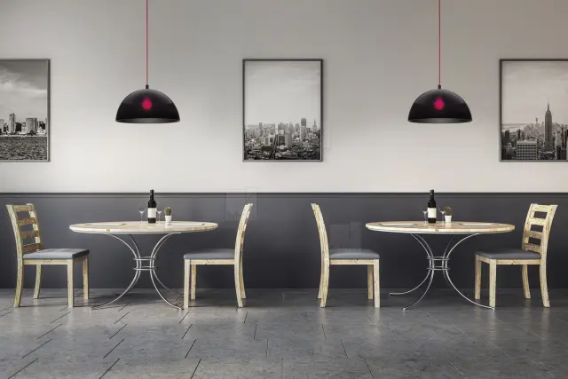 Φωτιστικό Κρεμαστό DORO Μαύρο-Κόκκινο LED 1 x E27 60W IP20 Ρυθμιζόμενο Ύψος Κόκκινο Μαύρο 2