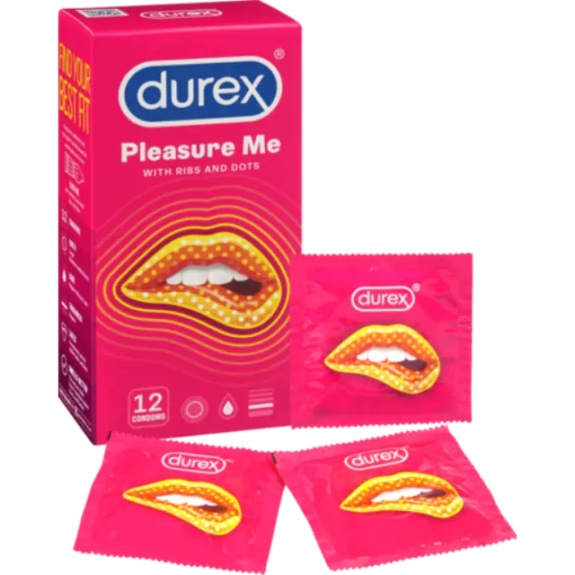 Durex Προφυλακτικά με Κουκίδες & Ραβδώσεις Pleasure Μax 12 Τεμάχια