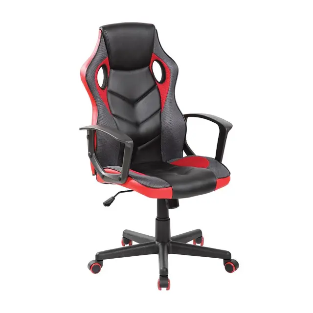 Πολυθρόνα Gaming BF7700 Μαύρο/Κόκκινο Mesh/PVC/PU 62x59x105/117cm