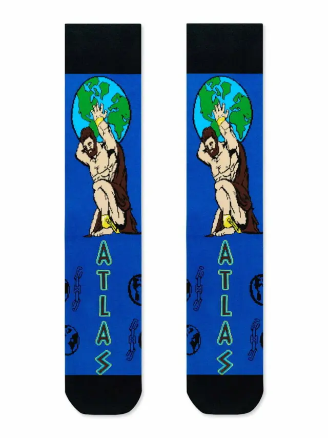 Βαμβακερή Κάλτσα με Σχέδια Atlas The Titan NODO