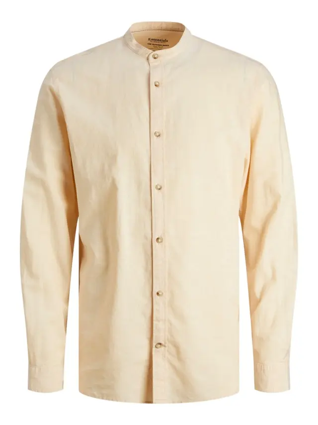 JJESUMMER BAND LINEN BLEND SHIRT LS SN apricot ice