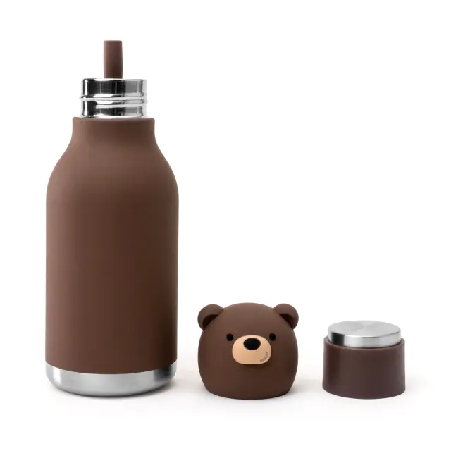 Asobu - Brown Bear Bestie Bottle 460ml μπουκάλι θερμός 3