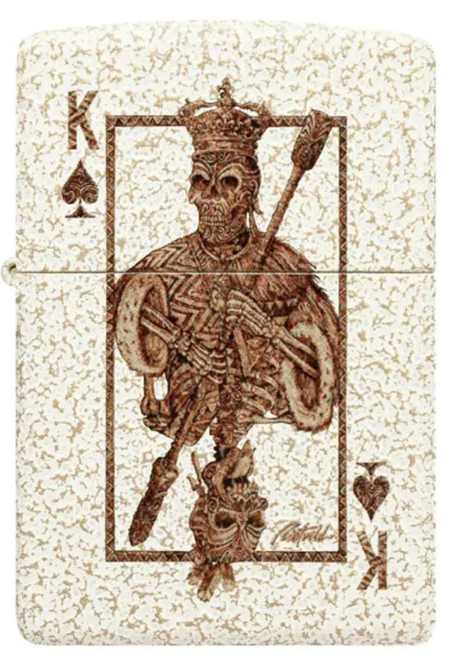 ZIPPO Αναπτήρας - 48552 Rick Rietveld Ace Skull Design 2