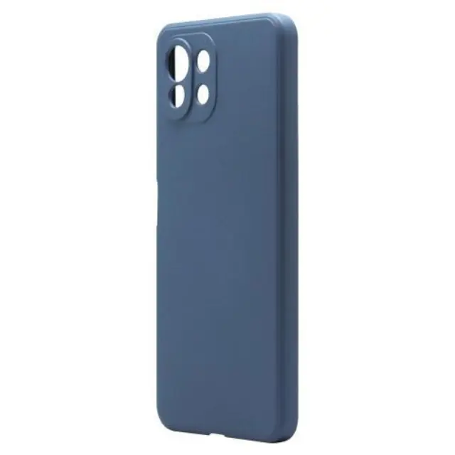 Θήκη Liquid Silicon inos Xiaomi Mi 11 Lite/ Mi 11 Lite 5G L-Cover Μπλε Ραφ N55555