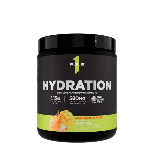 Rule1 Hydration mandarin-mango, 40-servings