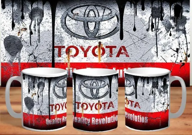 κούπα TOYOTA κεραμική 330ml λευκη με συσκευασία δώρου " με δυνατότητα προσθήκης ονόματος η ευχές (fx)