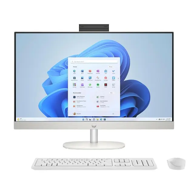 HP All-in-One 27 27'' Ryzen AI 5 330/16GB/512GB SSD/W11 Home White (C64TBEA)