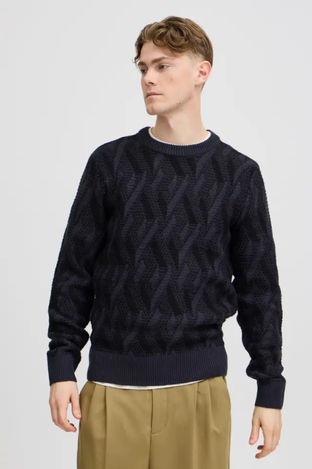 Casual Friday Ανδρικό KARL 20505195 Πλεκτό – Dark Navy - XL