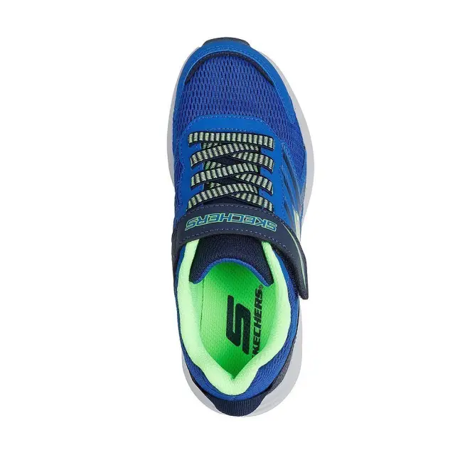 Skechers Lightweight & Strap Gore Microspec Tread (PS) (404115L-BLNV) - Λευκό-Μπλέ 2