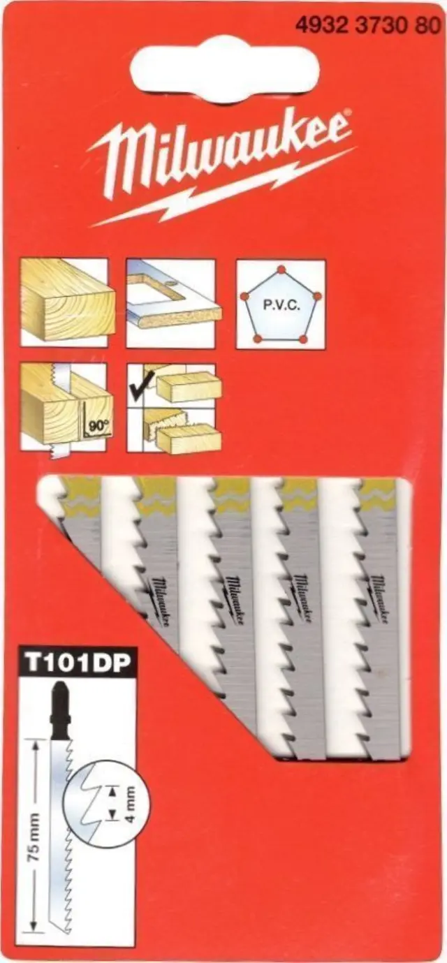 Milwaukee 4932274351 - Λάμες Σέγας για Ξύλο & Πλαστικό Για καθαρές & Χωρίς Σκλήθρες Τομές 5 τμχ 2