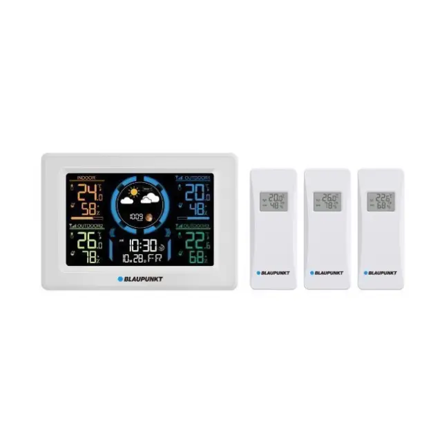Blaupunkt Μετεωρολογικός Σταθμός WS40WH White (WS40WH)