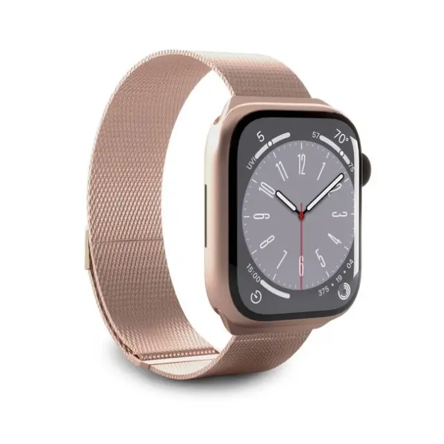 Puro Milanese Stainless Steel Apple Watch Band 38/40/41mm Pink