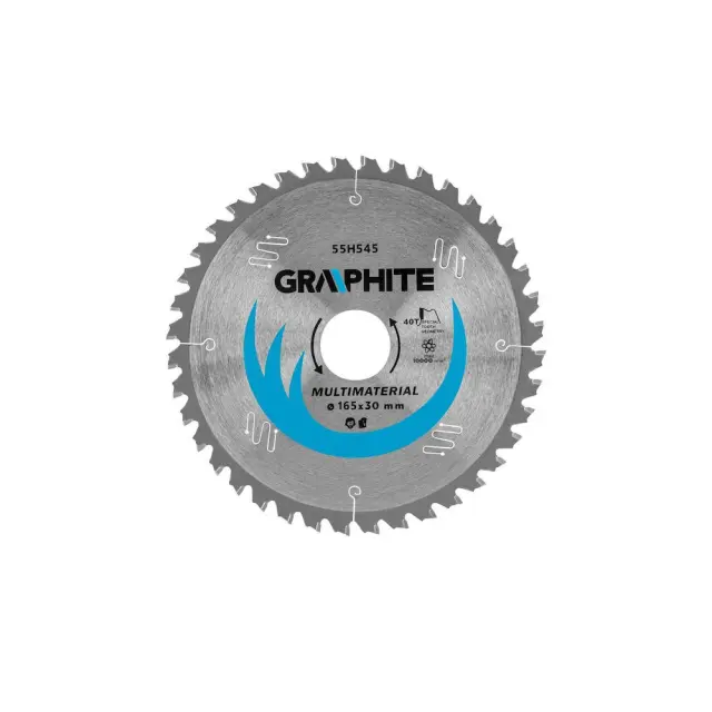 Δίσκος Κοπής Μετάλλου Graphite Multi-material με 40 Δόντια 55H545
