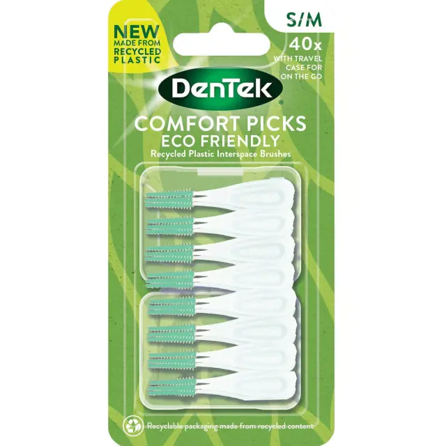 Dentek Comfort Pics Οδοντογλυφίδες Small / Medium 40 Τεμάχια