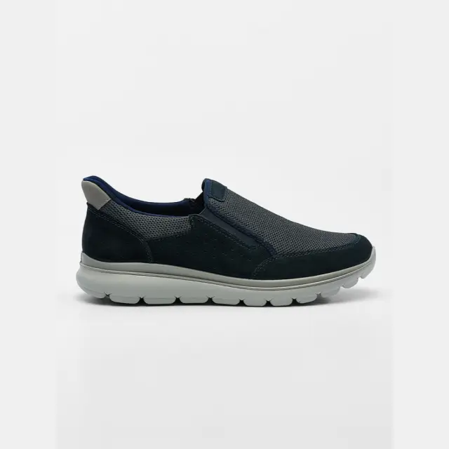 Imac Sneakers Ανδρικό ύφασμα/δέρμα Nubuck Μπλέ IMA/752090 BLUE