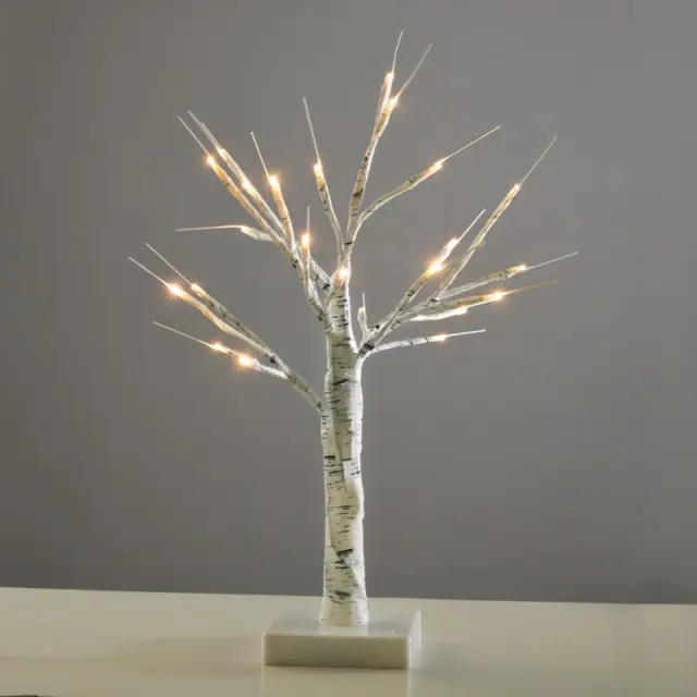 AcaLight Offer ΔΙΑΚΟΣΜΗΤΙΚΟ ΧΙΟΝΟΔΕΝΤΡΟ ΛΕΥΚΟ 24 LED ΘΕΡΜΟ ΛΕΥΚΟ ΜΕ ΜΠΑΤΑΡΙΕΣ 3ΧΑΑ IP20 450mm