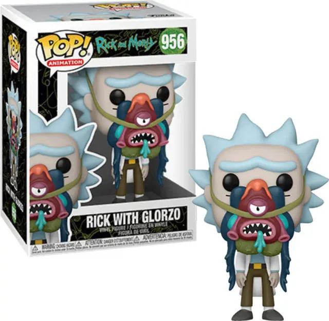 Funko POP! Animation: Rick + Morty - Rick with Glorzo #956