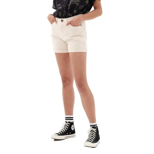 Emerson Women's Cotton 5-Pocket Shorts (231.EW49.95-OFF WHITE) - Λευκό